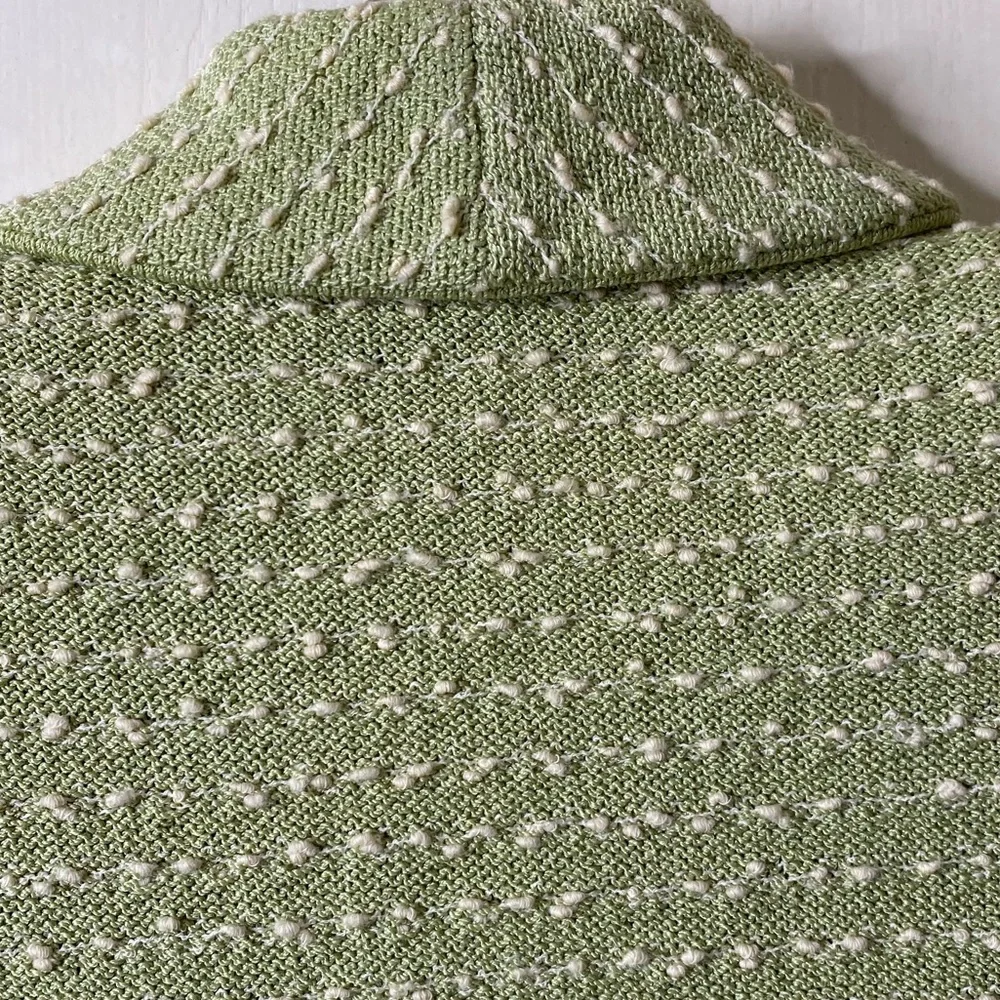 St. John • Santana Knit Green Boucle Skirt Suit • USA
